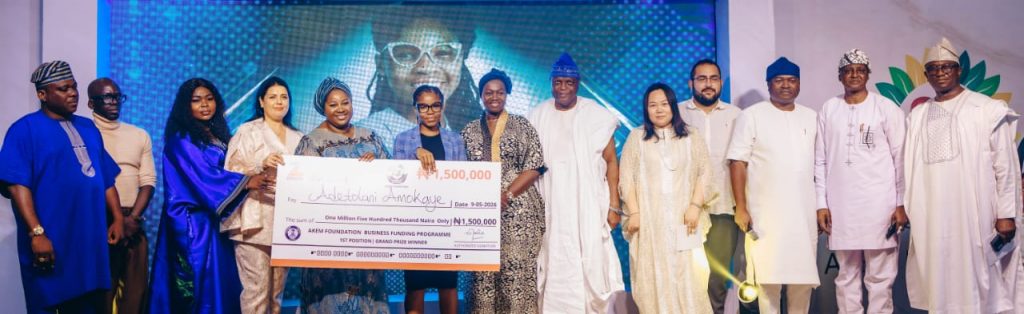 IMG-20260511-WA0010-1024x314 FirstBank MD, 2 DIGs, 4 AIGs, 3 Military Generals, 3 CPs, others Honor AKEM Foundation's 4th edition with 6 Million Naira Grants to 5 Biz Start-ups Winners in honor of late Engr. Akinola & Emiola Ogunsan.✓✓✓✓Newzspy.