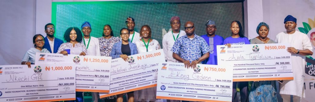 IMG-20260511-WA0012-1024x333 FirstBank MD, 2 DIGs, 4 AIGs, 3 Military Generals, 3 CPs, others Honor AKEM Foundation's 4th edition with 6 Million Naira Grants to 5 Biz Start-ups Winners in honor of late Engr. Akinola & Emiola Ogunsan.✓✓✓✓Newzspy.